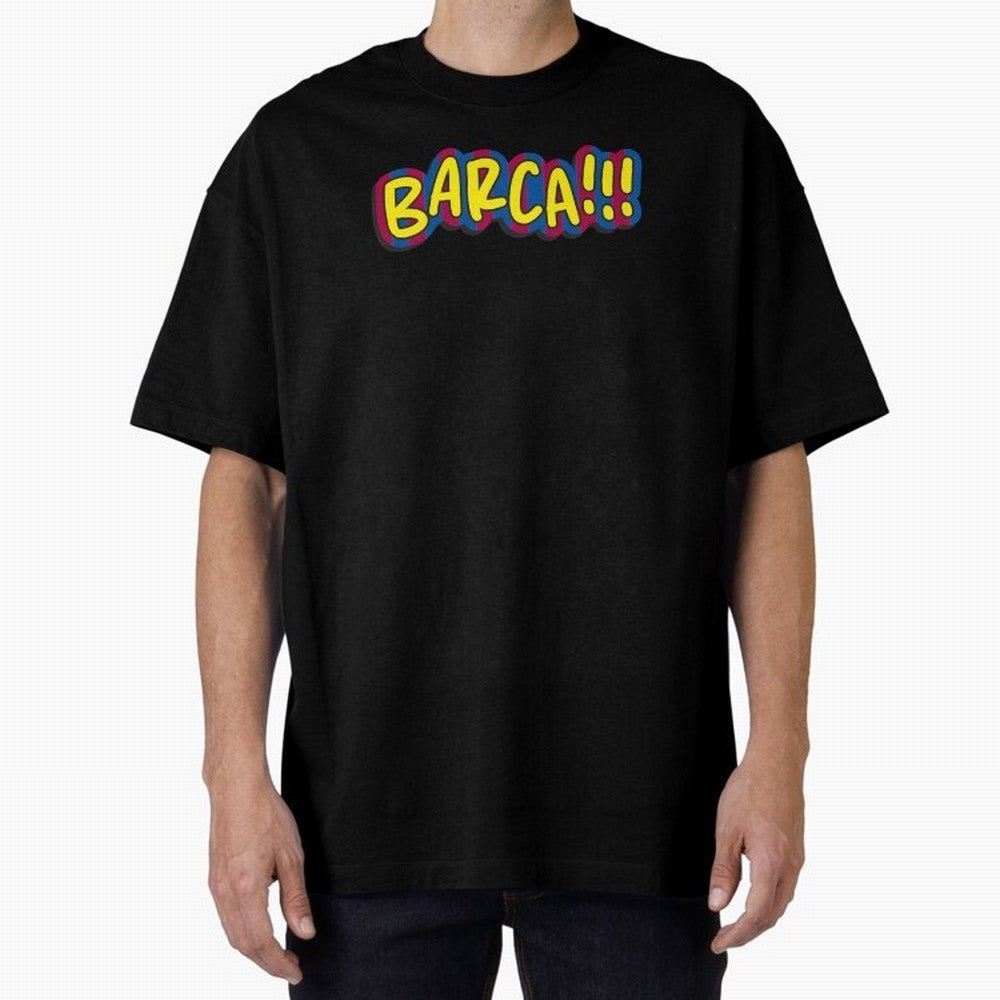 FC Barcelona Barca Oversized T-Shirt Stand Proud for FIFA World Cup 2026 Group Stage Driven by Mbappe and Neymar, Brazil, Portugal and Argentina Energy, Worldwide Fan Energy, Dramatic Goals, Stadium Lights and Championship Celebrations; Made for