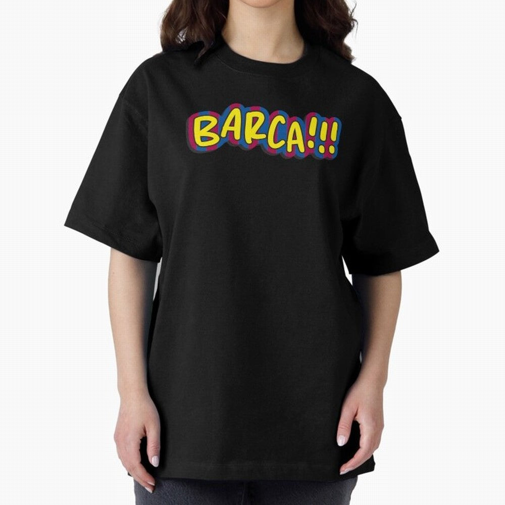 FC Barcelona Barca Oversized T-Shirt Stand Proud for FIFA World Cup 2026 Group Stage Driven by Mbappe and Neymar, Brazil, Portugal and Argentina Energy, Worldwide Fan Energy, Dramatic Goals, Stadium Lights and Championship Celebrations; Made for