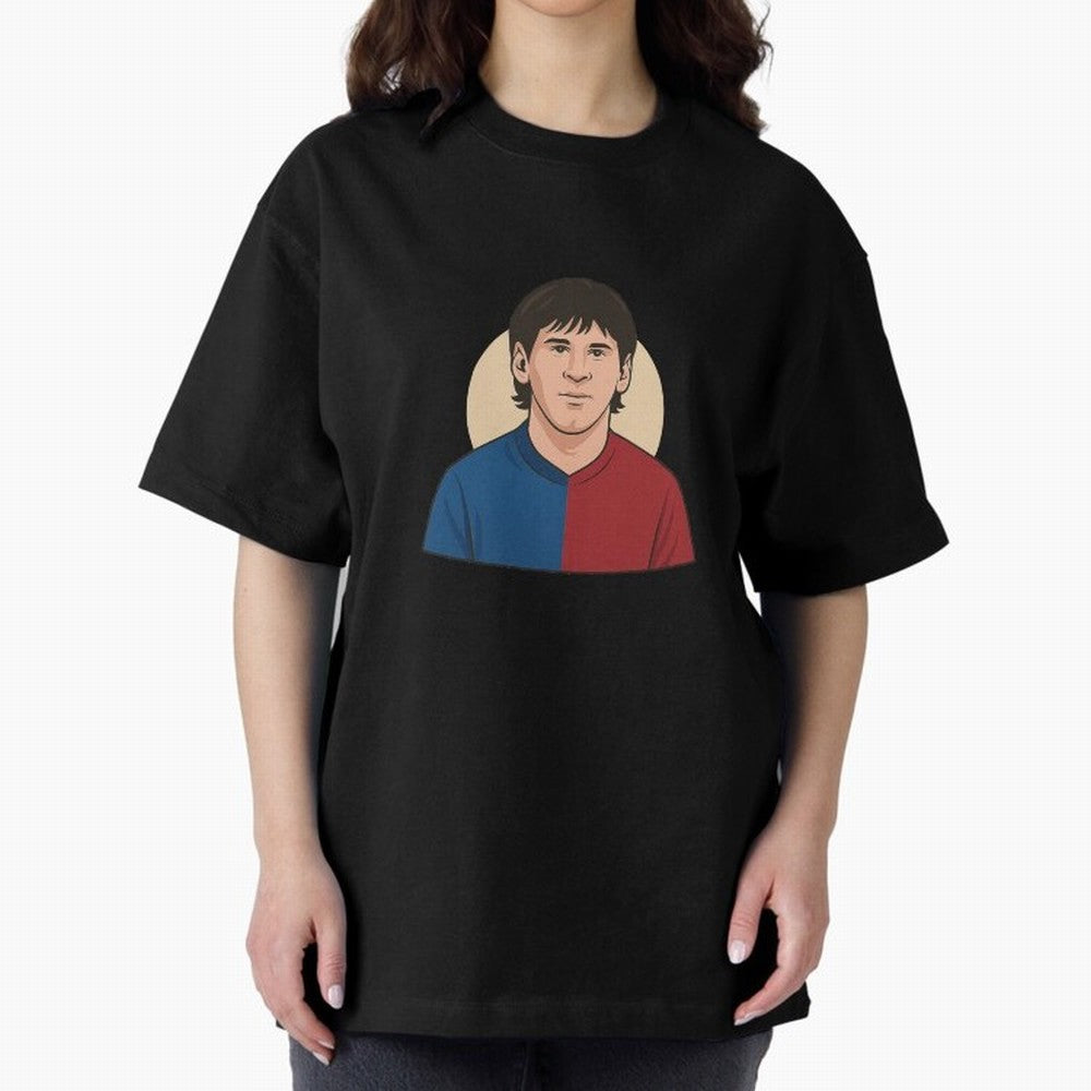 messi 2009 Oversized T-Shirt Follow FIFA World Cup 2026 Group Stage for Fans of Cristiano Ronaldo, Haaland and CR7 and Portugal, Spain and Germany, Bringing Classic Soccer Heritage, Championship Pressure, Fan Loyalty and International Pride;