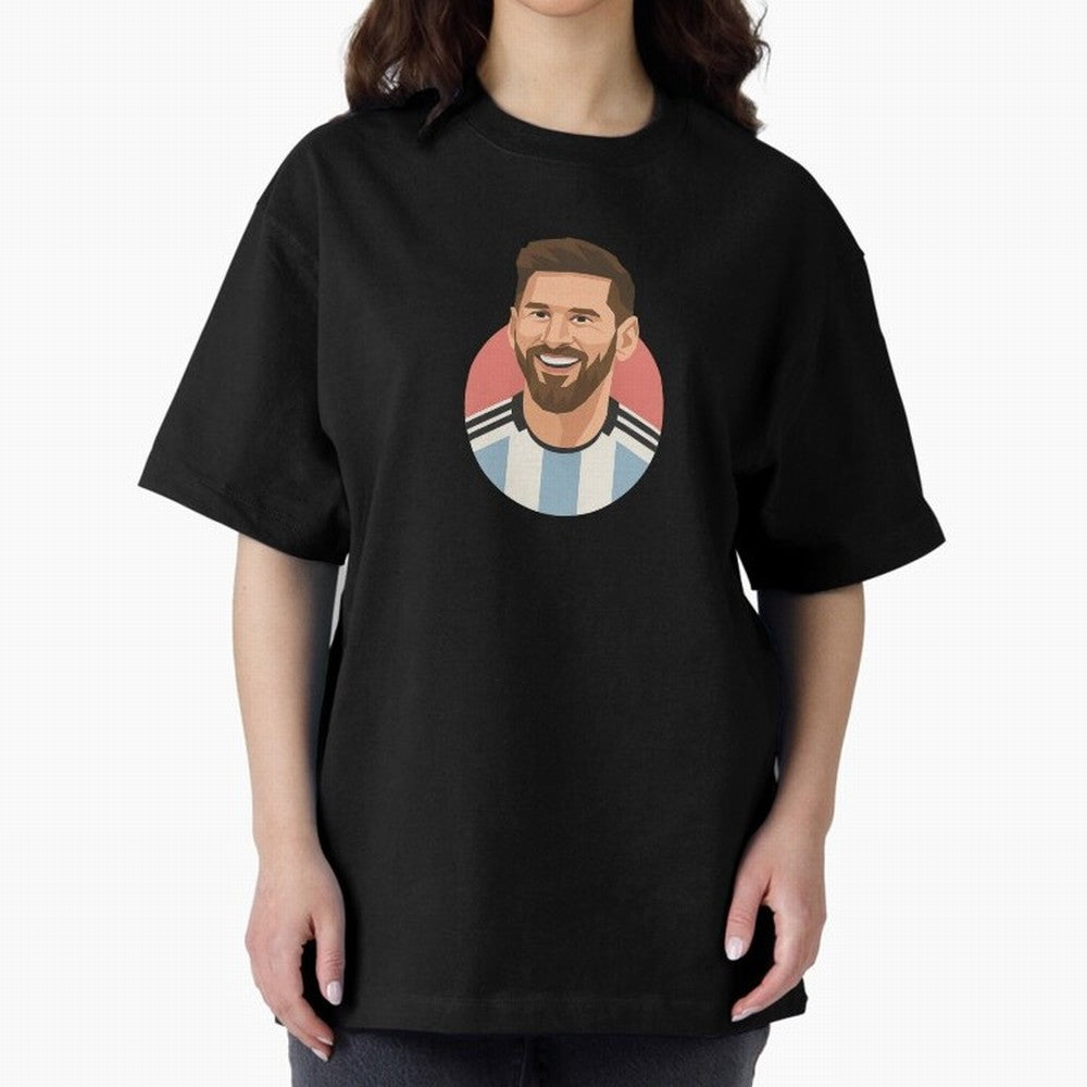 Messi Oversized T-Shirt Show Your Stadium Side during the FIFA World Cup 2026 Journey through Haaland and Mbappe Highlights, England and Germany Pride, Tournament Hype, Historic Matchups, Family Viewing Parties and Global Sports Pride; Ideal for