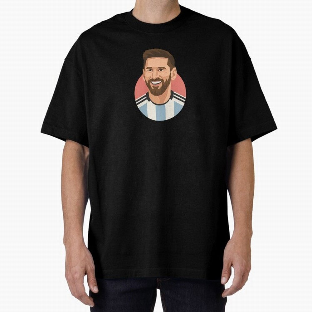 Messi Oversized T-Shirt Show Your Stadium Side during the FIFA World Cup 2026 Journey through Haaland and Mbappe Highlights, England and Germany Pride, Tournament Hype, Historic Matchups, Family Viewing Parties and Global Sports Pride; Ideal for