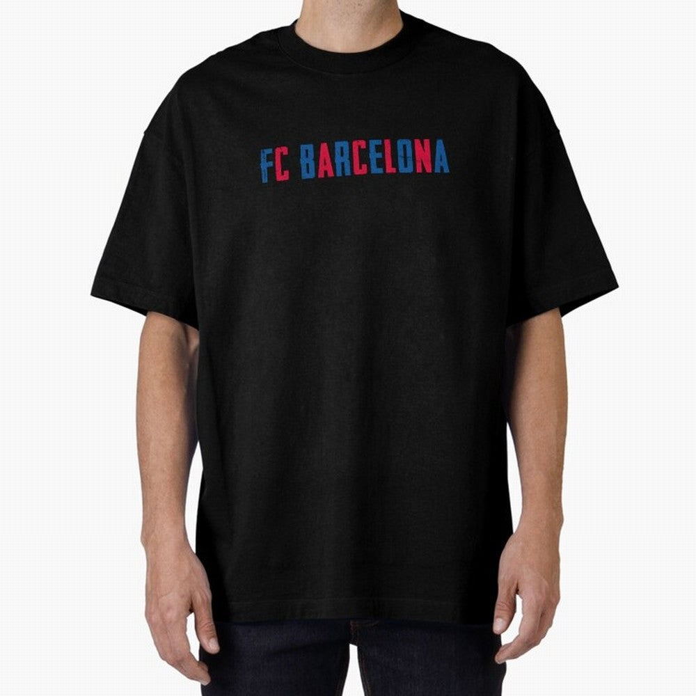fcb Oversized T-Shirt Bring Global Tournament Vibes to FIFA World Cup 2026 Spirit, Highlighting England, Mbappe, Match Day Excitement, Supporter Culture, Golden Goals and Global Football Passion; Ideal for Passionate Fans Who Love Underdog Stories,