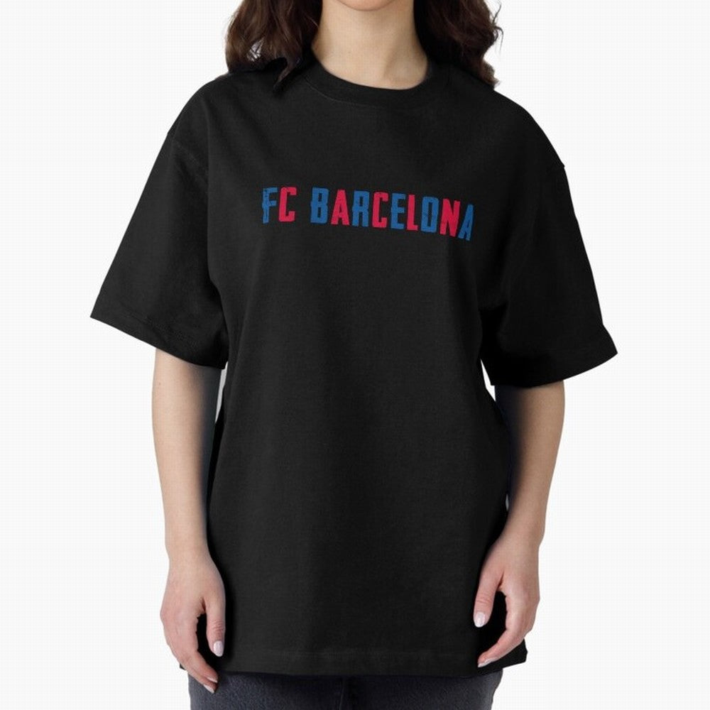 fcb Oversized T-Shirt Bring Global Tournament Vibes to FIFA World Cup 2026 Spirit, Highlighting England, Mbappe, Match Day Excitement, Supporter Culture, Golden Goals and Global Football Passion; Ideal for Passionate Fans Who Love Underdog Stories,