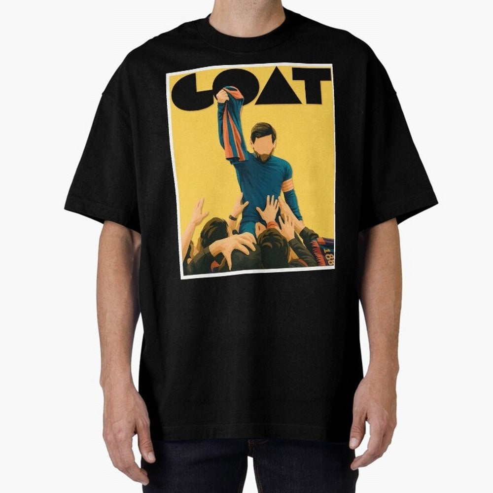 Lionel Messi Men's Football GOAT T-Shirt | Argentina Retro Vintage Messi Shirt Fan Gift Oversized T-Shirt Upgrade Match Day Hype around FIFA World Cup 2026 USA Canada Mexico, CR7, Brazil, Portugal and Argentina, Worldwide Fan Energy, Dramatic