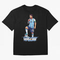 Messi Illustrated Style Drinking Mate ¨C Unique Design by The Goat Classic T-Shirt Back Your Heroes with FIFA World Cup 2026 USA Canada Mexico for Fans of Mbappe and Spain, Bringing Football Passion, Legendary Performances, Festival Vibes and