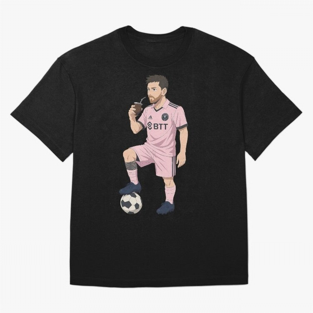 Lionel Messi Anime Style Drinking Mate - The Goat Inter Miami Classic T-Shirt Keep Football History Alive during Match Day Hype around FIFA World Cup 2026 USA Canada Mexico, CR7 and Messi, Spain and Netherlands, Football History, Final Match