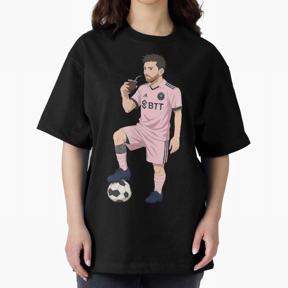 Lionel Messi Anime Style Drinking Mate - The Goat Inter Miami Classic T-Shirt Keep Football History Alive during Match Day Hype around FIFA World Cup 2026 USA Canada Mexico, CR7 and Messi, Spain and Netherlands, Football History, Final Match