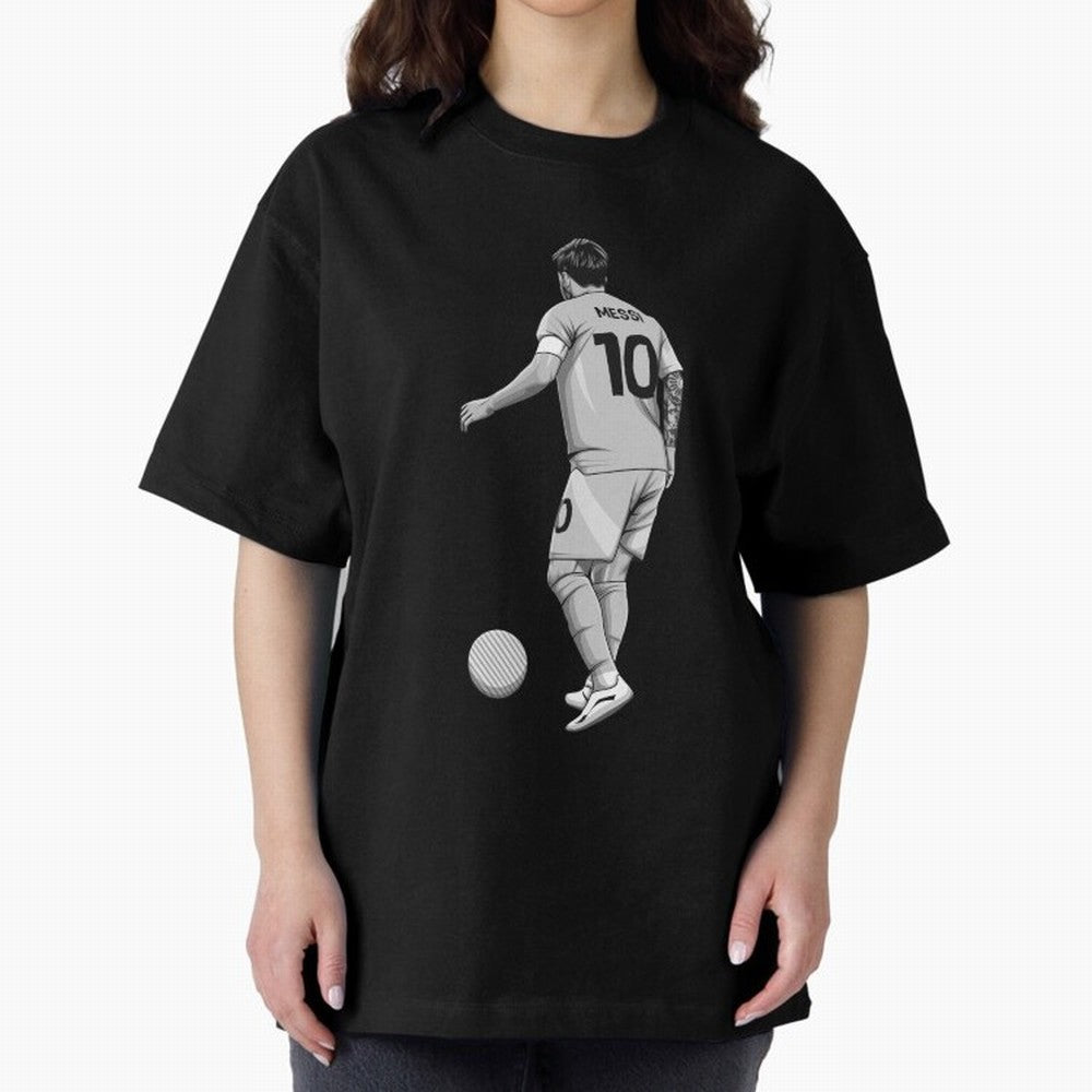 Lionel Messi Black and White Version Classic T-Shirt Show Your Love for Global Football Passion for FIFA World Cup 2026 Group Stage, Filled with Haaland, Spain, Global Supporter Spirit, Legendary Goals, National Colors and Tournament Celebration;