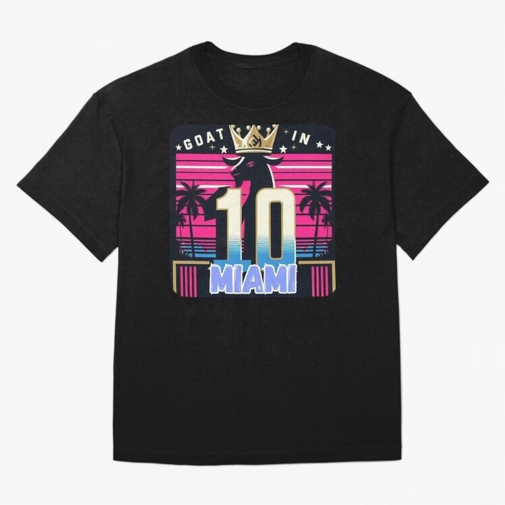GOAT IN MIAMI | Messi Classic T-Shirt Fuel the Hype around FIFA World Cup 2026 Filled with Messi, CR7 and Mbappe, England Energy, Fan Favorite Moments, National Team Passion, Big Match Drama and Soccer History; Perfect for People Who Love