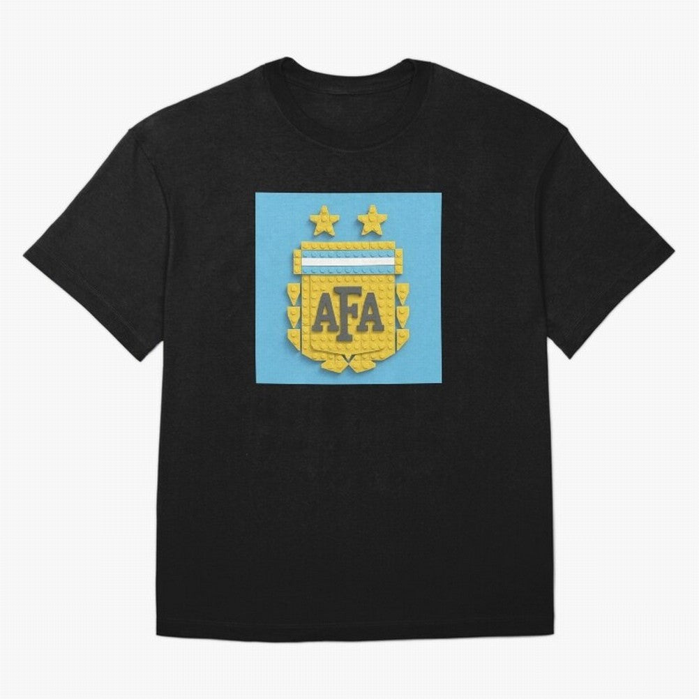 Argentina Blocks Oversized T-Shirt Unlock FIFA World Cup 2026 Filled with Messi, CR7 and Mbappe, Argentina and Brazil Energy, Soccer Culture, Superstar Moments, National Team Dreams and Competitive Fire; Ideal for Fans Who Follow Messi, Cristiano