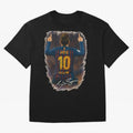Lionel Messi Barcelona Tribute ¨C Iconic Number 10 Celebration Art Print Classic T-Shirt Celebrate Unforgettable Nights in Global Football Passion for FIFA World Cup 2026 USA Canada Mexico, Inspired by Neymar, France and Portugal, Global Supporter