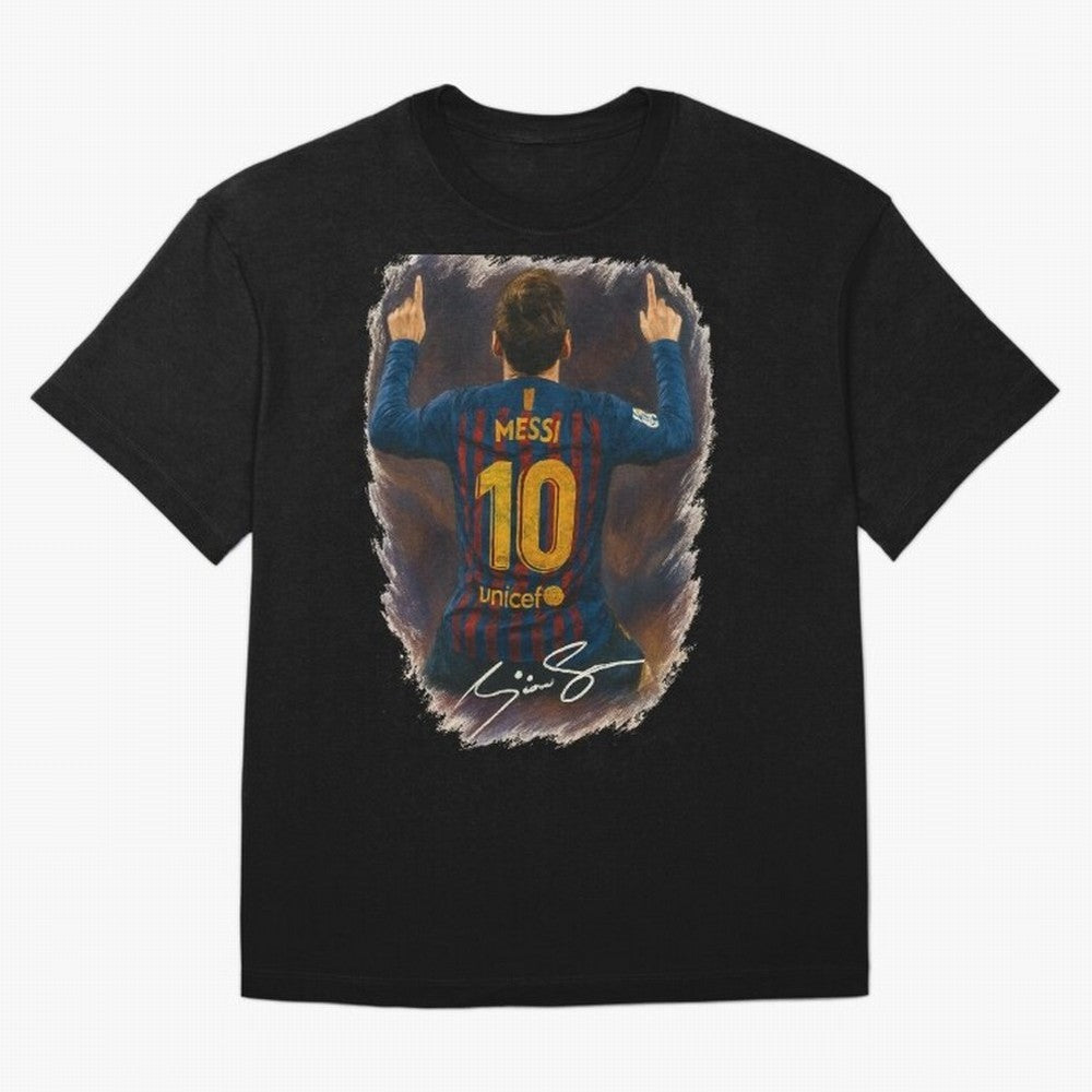 Lionel Messi Barcelona Tribute ¨C Iconic Number 10 Celebration Art Print Classic T-Shirt Celebrate Unforgettable Nights in Global Football Passion for FIFA World Cup 2026 USA Canada Mexico, Inspired by Neymar, France and Portugal, Global Supporter