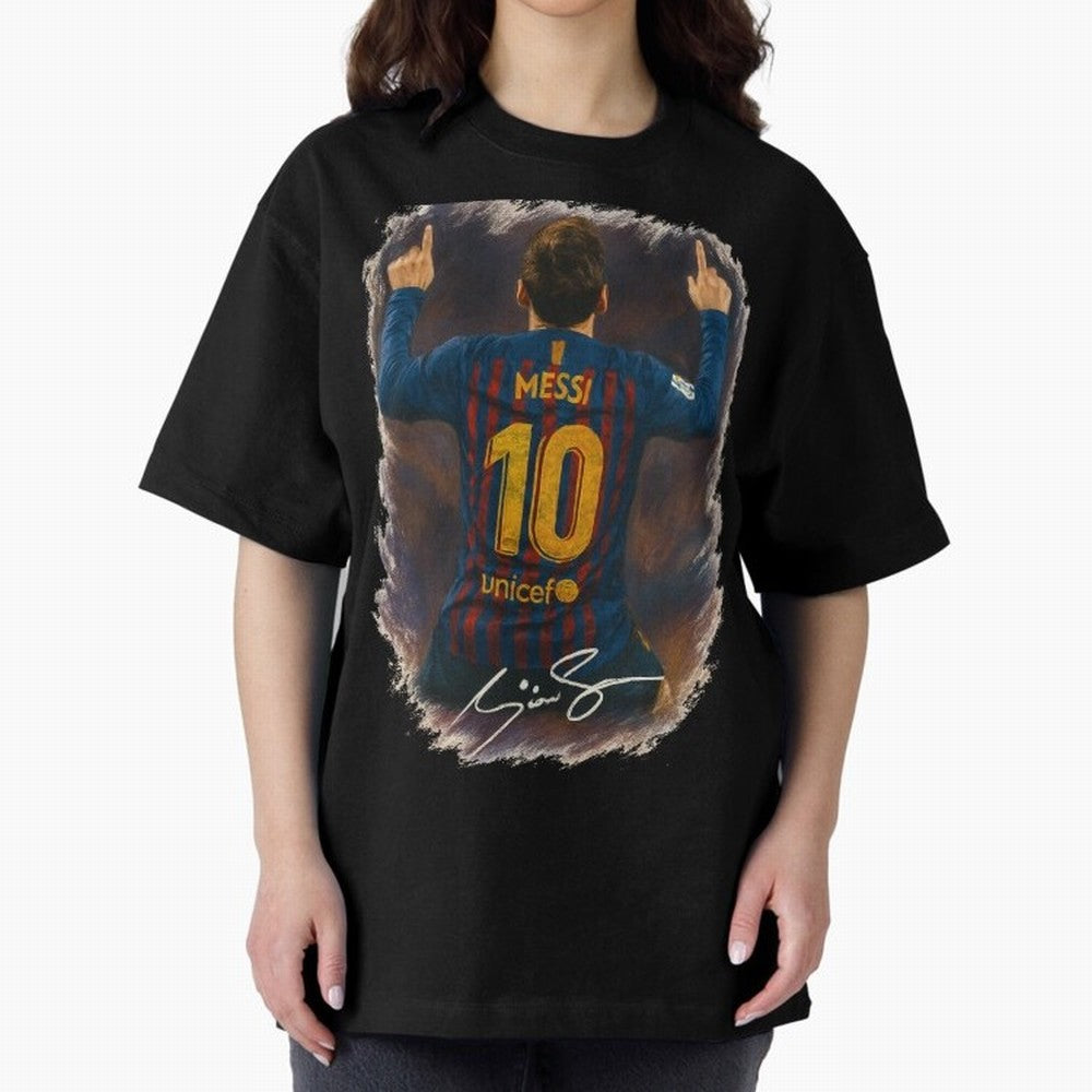 Lionel Messi Barcelona Tribute ¨C Iconic Number 10 Celebration Art Print Classic T-Shirt Celebrate Unforgettable Nights in Global Football Passion for FIFA World Cup 2026 USA Canada Mexico, Inspired by Neymar, France and Portugal, Global Supporter