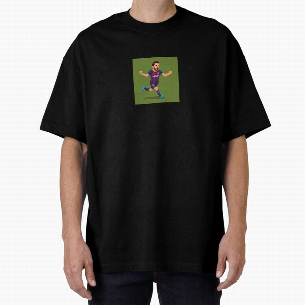 Lionel Messi Barcelona Pixel Art Tribute Classic T-Shirt Celebrate Football Dreams Across FIFA World Cup 2026 Group Stage Celebrating Neymar, Haaland and Cristiano Ronaldo, Brazil, Portugal and Argentina Energy, Football Festival Excitement, Trophy