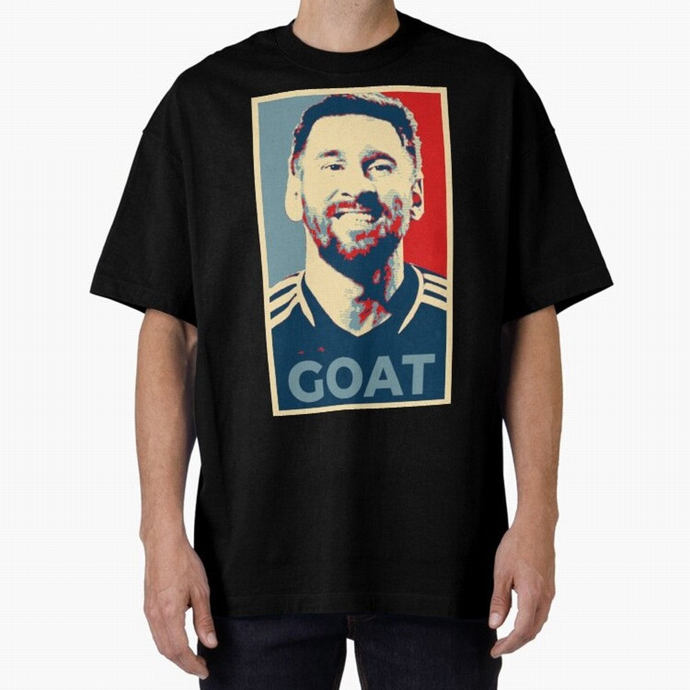 Messi - Hope Oversized T-Shirt Wear the Spirit of the FIFA World Cup 2026 USA Canada Mexico Journey through Cristiano Ronaldo, Haaland and CR7 Highlights, Germany Pride, Sports Nostalgia, International Competition, Famous Players and Unforgettable