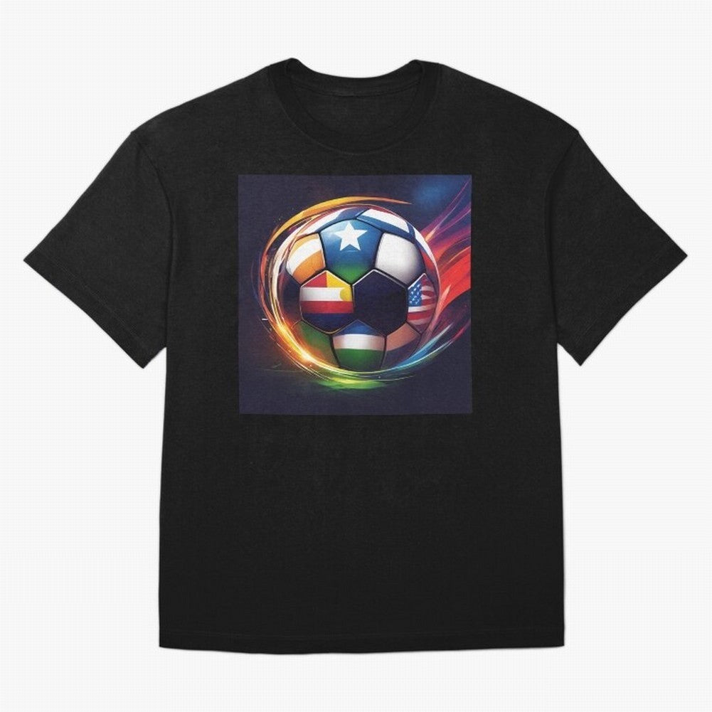 Soccer 2 Oversized T-Shirt Honor the Football Icons of FIFA World Cup 2026 Group Stage Spirit, Filled with England and Germany, Haaland and Mbappe, Fan Favorite Moments, National Team Passion, Big Match Drama and Soccer History; Great for