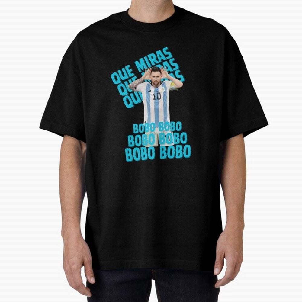 LEONEL MESSI Oversized T-Shirt Cheer through Every Moment of Global Football Passion for FIFA World Cup 2026 Group Stage, Built around CR7, England, Championship Spirit, Famous Goals, Roaring Crowds and International Football Unity; Ideal for Fans