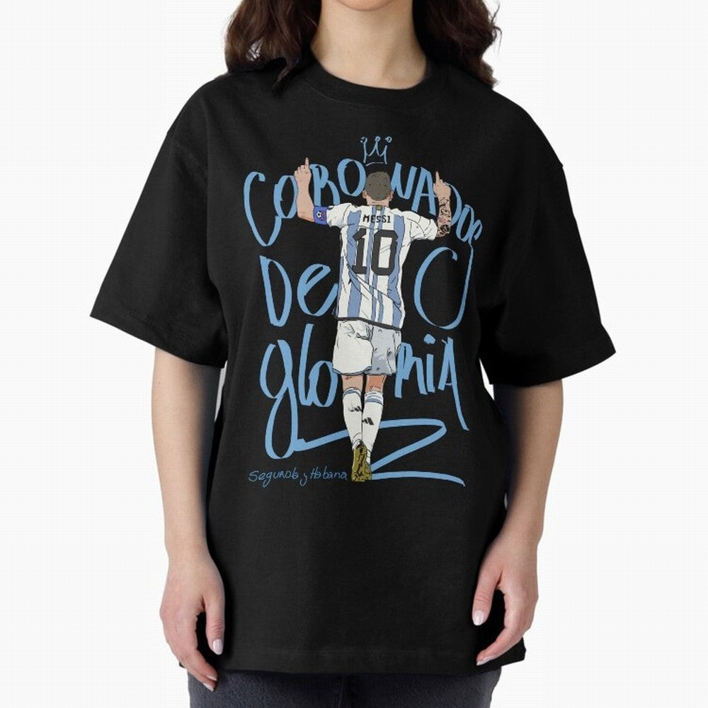 Messi, crowned with glory Active T-Shirt Make Every Kick Count in Match Day Hype around FIFA World Cup 2026 Group Stage, Haaland and Mbappe, Brazil, Soccer Culture, Superstar Moments, National Team Dreams and Competitive Fire; Perfect for