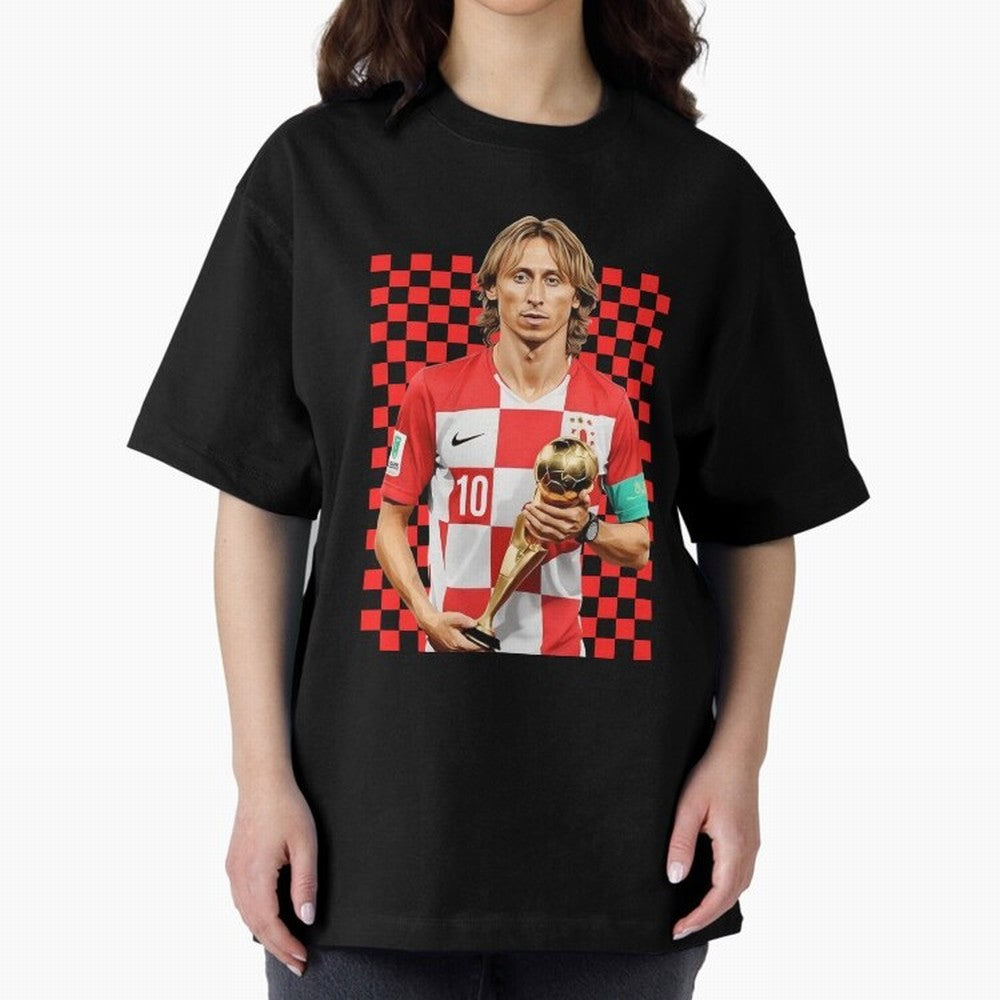 Luka Modric Ballon d'Or Graphic Essential T-Shirt Wear the Spirit of Global Football Passion for FIFA World Cup 2026 Group Stage, Inspired by Haaland, Spain, Supporter Pride, Iconic Celebrations, Legendary Names and Global Match Day Energy; Ideal