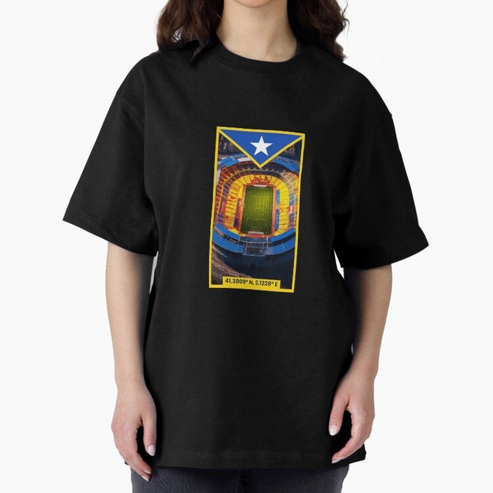 Barcelona Stadium Coordinates Graphic Essential T-Shirt Feel the Heartbeat of FIFA World Cup 2026 Group Stage for Fans of Neymar and Spain and Netherlands, Bringing Stadium Chants, National Pride, Trophy Dreams and Unforgettable Football Memories;