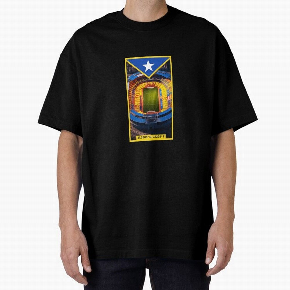 Barcelona Stadium Coordinates Graphic Essential T-Shirt Feel the Heartbeat of FIFA World Cup 2026 Group Stage for Fans of Neymar and Spain and Netherlands, Bringing Stadium Chants, National Pride, Trophy Dreams and Unforgettable Football Memories;
