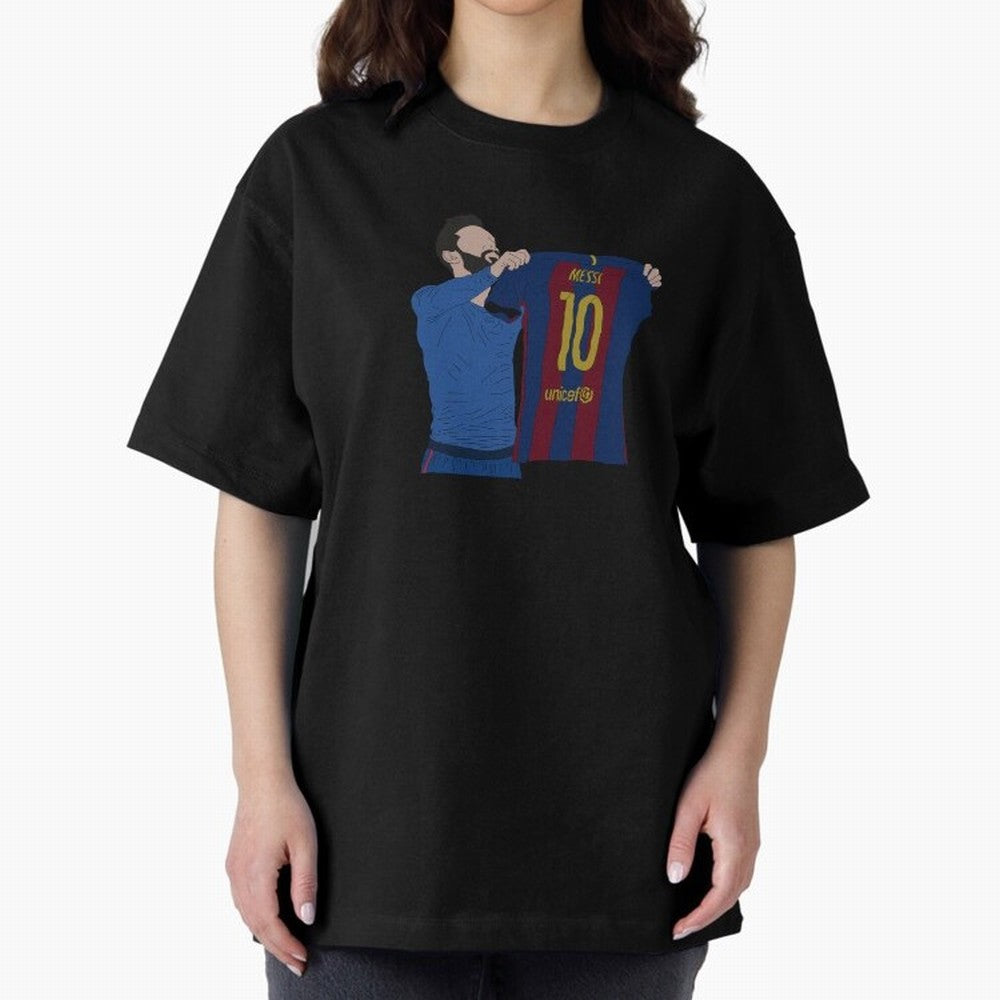 Lionel Messi | Barcelona legend Oversized T-Shirt Feel International Energy from the FIFA World Cup 2026 USA Canada Mexico Journey through Messi, CR7 and Mbappe Highlights, Portugal Pride, Football Passion, Legendary Performances, Festival Vibes