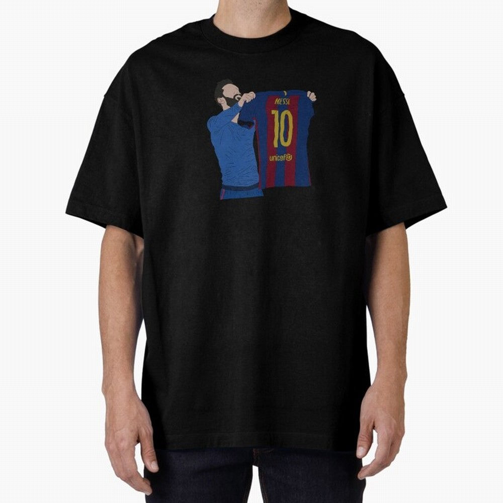 Lionel Messi | Barcelona legend Oversized T-Shirt Feel International Energy from the FIFA World Cup 2026 USA Canada Mexico Journey through Messi, CR7 and Mbappe Highlights, Portugal Pride, Football Passion, Legendary Performances, Festival Vibes
