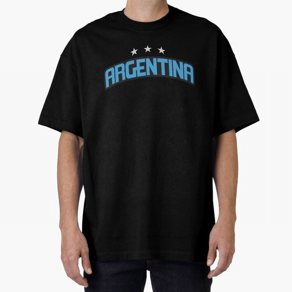 Argentina 3 Stars Classic T-Shirt Honor the Beautiful Game during the FIFA World Cup 2026 Journey through CR7 and Messi Highlights, England and Germany Pride, Stadium Chants, National Pride, Trophy Dreams and Unforgettable Football Memories; Great
