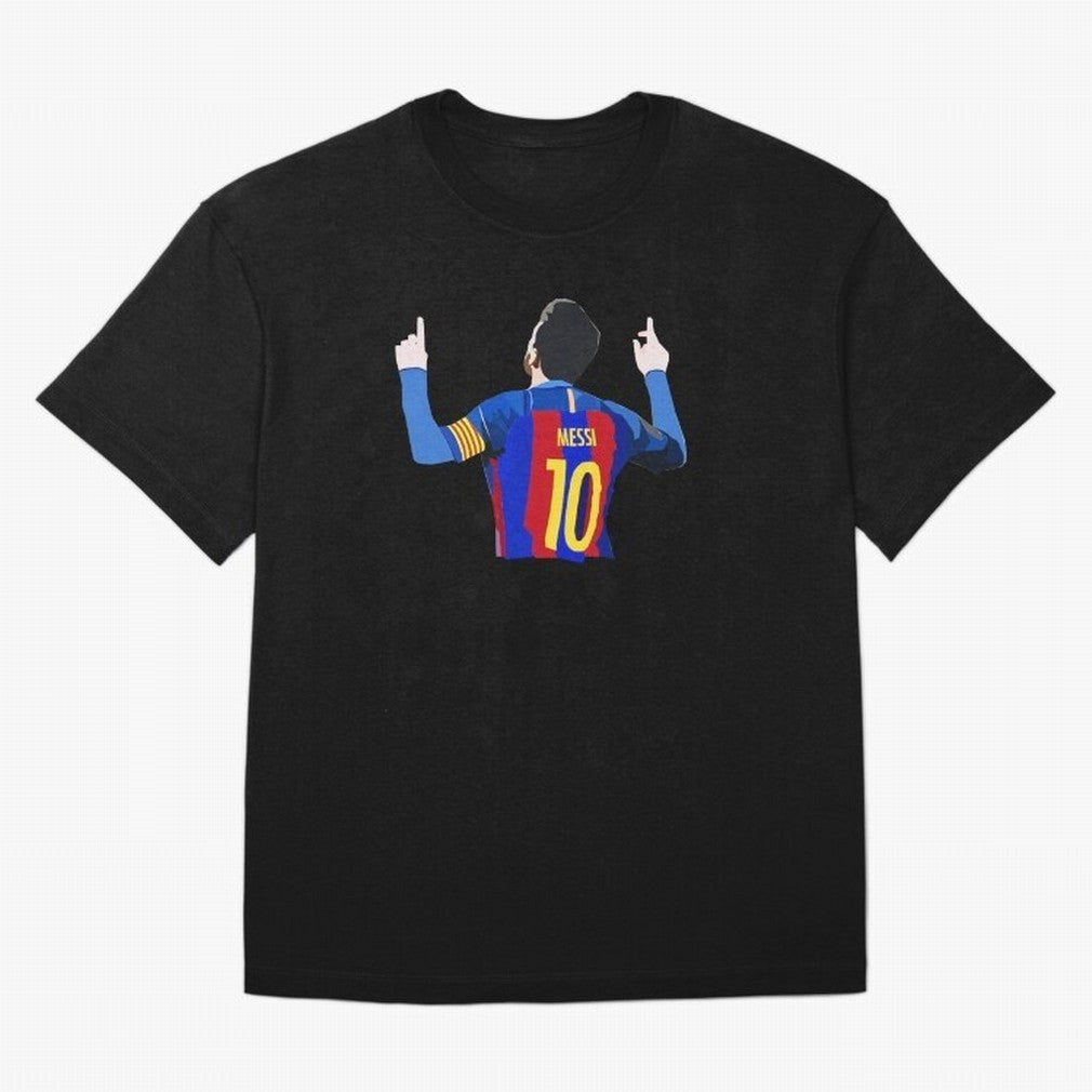 Lionel Messi vector art Oversized T-Shirt Celebrate Fan Favorites in FIFA World Cup 2026 USA Canada Mexico for Fans of Haaland and France and Portugal, Bringing Sports Nostalgia, International Competition, Famous Players and Unforgettable