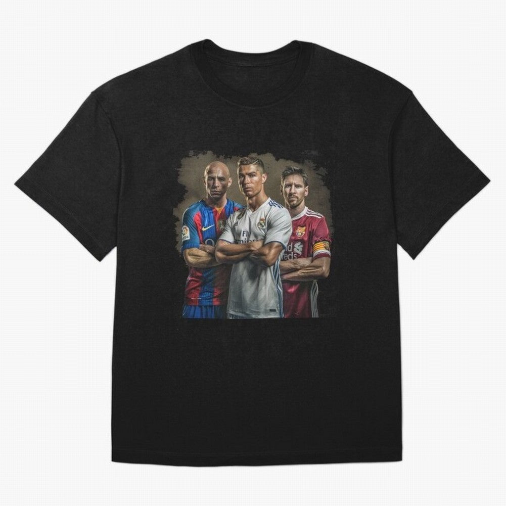 Footballs Greatest Top 3 Classic T-Shirt Enjoy Match Day Hype around FIFA World Cup 2026 USA Canada Mexico, CR7 and Messi, France and Portugal, Tournament Hype, Historic Matchups, Family Viewing Parties and Global Sports Pride; Great for Watch