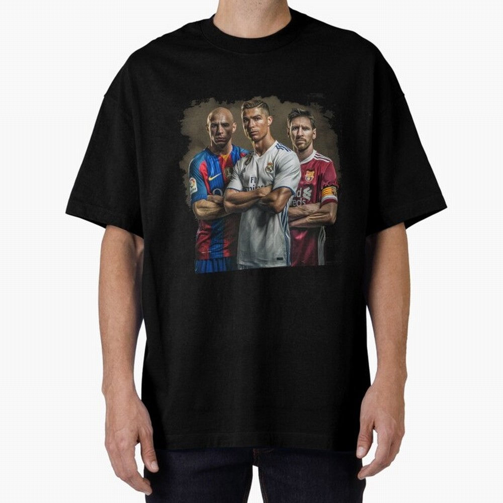 Footballs Greatest Top 3 Classic T-Shirt Enjoy Match Day Hype around FIFA World Cup 2026 USA Canada Mexico, CR7 and Messi, France and Portugal, Tournament Hype, Historic Matchups, Family Viewing Parties and Global Sports Pride; Great for Watch