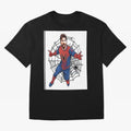 Lionel Messi Spider Oversized T-Shirt Celebrate the Magic of the FIFA World Cup 2026 Journey through Messi and Cristiano Ronaldo Highlights, Portugal Pride, Football Passion, Legendary Performances, Festival Vibes and Supporter Community; Perfect