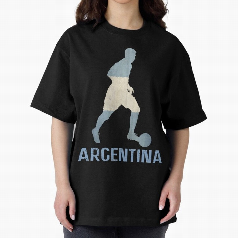 Argentina Essential T-Shirt Upgrade Global Football Passion for FIFA World Cup 2026 USA Canada Mexico, Highlighting Cristiano Ronaldo, Haaland and CR7, England, France and Netherlands, Supporter Pride, Iconic Celebrations, Legendary Names and
