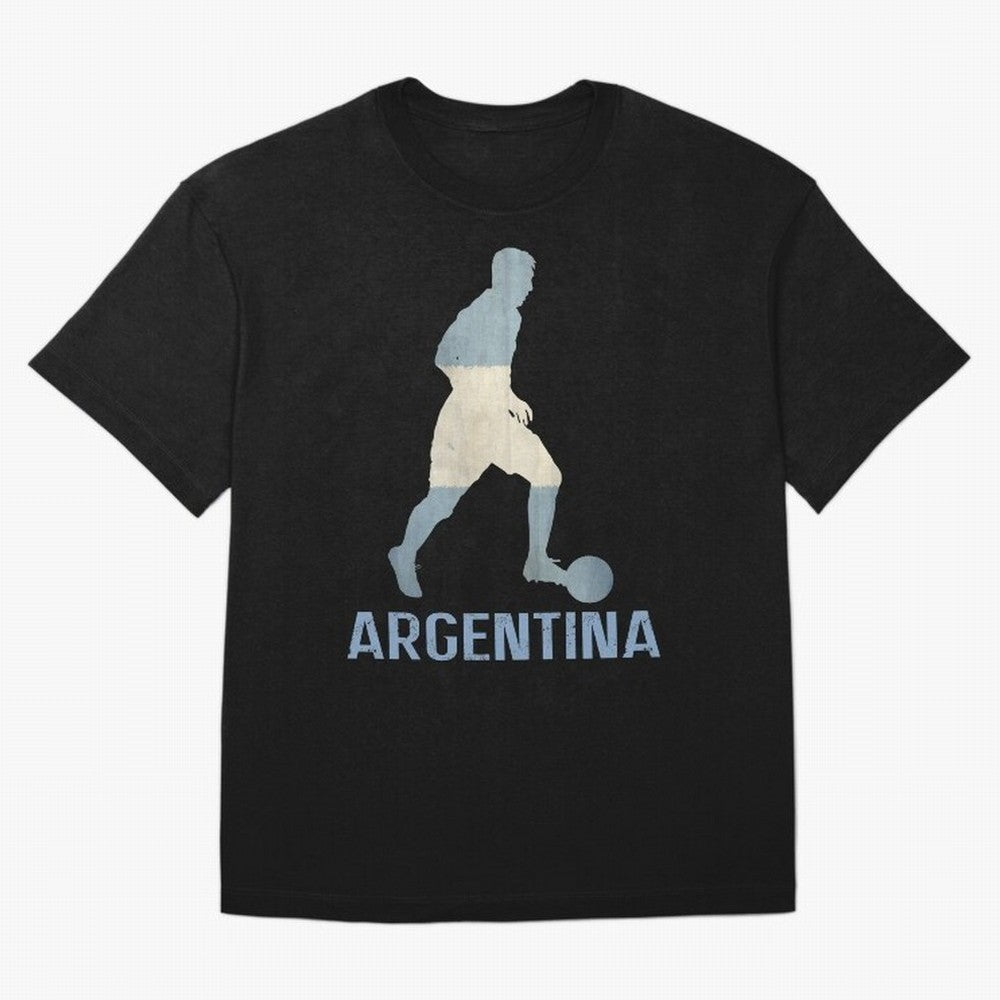 Argentina Essential T-Shirt Upgrade Global Football Passion for FIFA World Cup 2026 USA Canada Mexico, Highlighting Cristiano Ronaldo, Haaland and CR7, England, France and Netherlands, Supporter Pride, Iconic Celebrations, Legendary Names and
