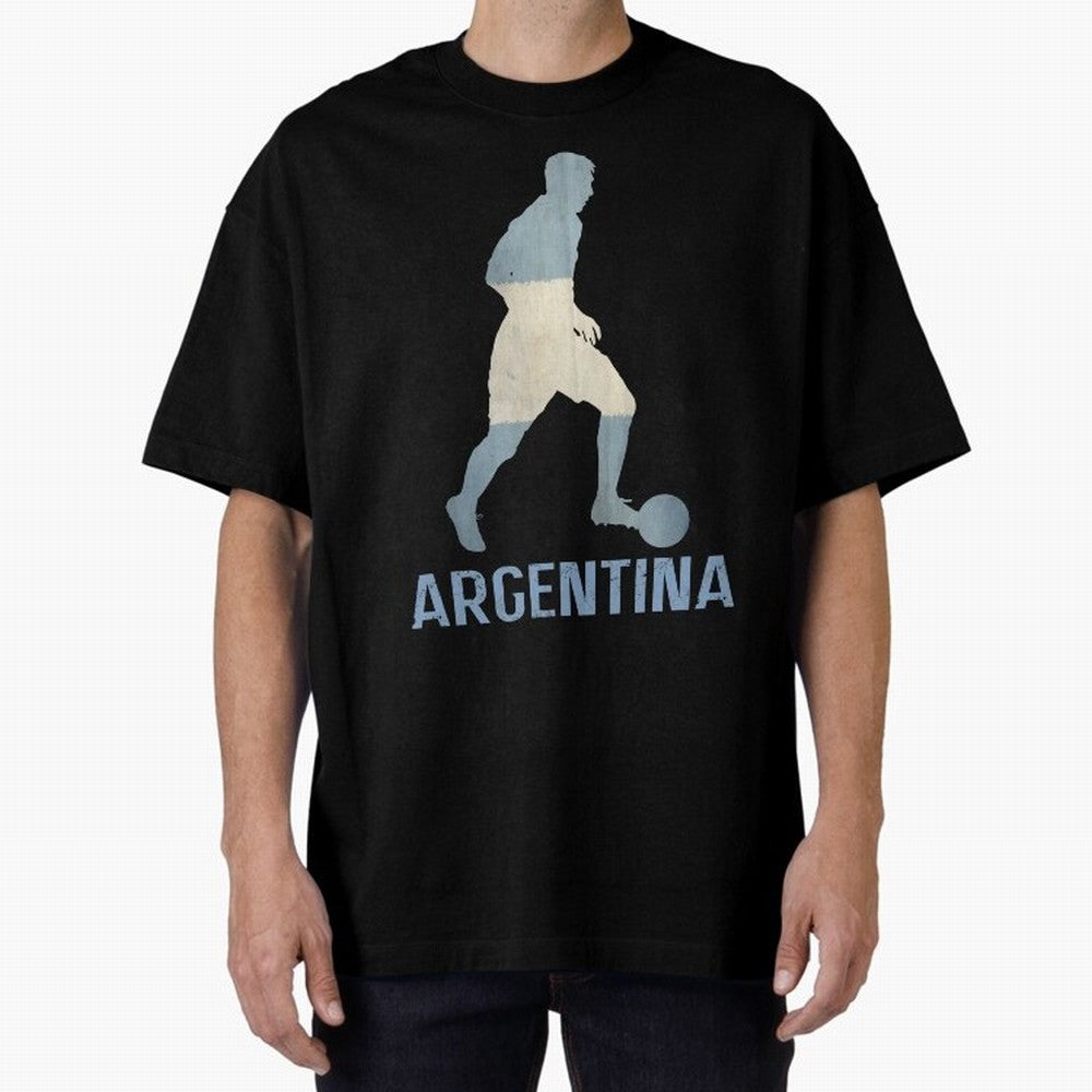 Argentina Essential T-Shirt Upgrade Global Football Passion for FIFA World Cup 2026 USA Canada Mexico, Highlighting Cristiano Ronaldo, Haaland and CR7, England, France and Netherlands, Supporter Pride, Iconic Celebrations, Legendary Names and