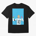 Messi Classic T-Shirt Represent Football Lovers during FIFA World Cup 2026 Spirit, Celebrating Portugal, Spain and Germany, Messi, CR7 and Mbappe, Championship Spirit, Famous Goals, Roaring Crowds and International Football Unity; Made for
