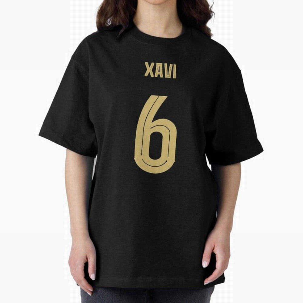 Xavi 6 Barcelona Oversized T-Shirt Back the Journey through Match Day Hype around FIFA World Cup 2026 Group Stage, Neymar, France, Supporter Pride, Iconic Celebrations, Legendary Names and Global Match Day Energy; Built for Supporters Chasing