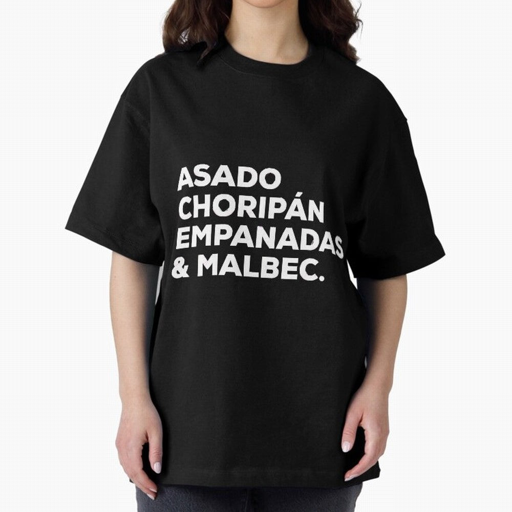 Argentine Cuisine Oversized T-Shirt Show Your Stadium Side during Match Day Hype around FIFA World Cup 2026 USA Canada Mexico, Messi and Cristiano Ronaldo, Brazil, Football Festival Excitement, Trophy Ambitions, Country Rivalries and Star Player