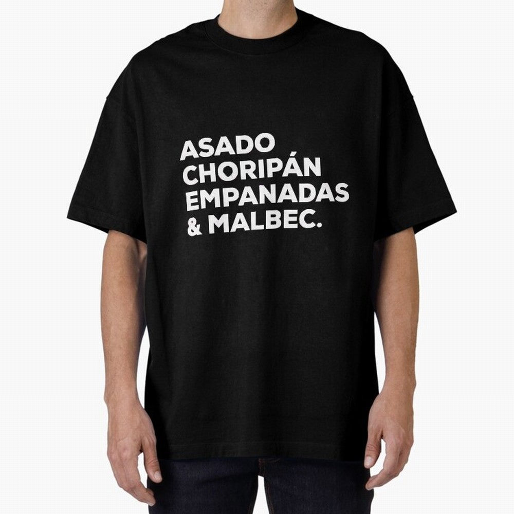 Argentine Cuisine Oversized T-Shirt Show Your Stadium Side during Match Day Hype around FIFA World Cup 2026 USA Canada Mexico, Messi and Cristiano Ronaldo, Brazil, Football Festival Excitement, Trophy Ambitions, Country Rivalries and Star Player