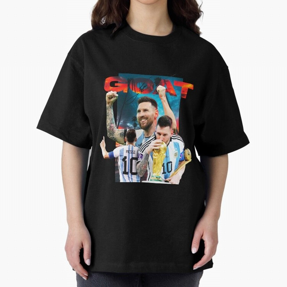 Messi GOAT Premium T-Shirt Show Support during FIFA World Cup 2026 USA Canada Mexico Built around Cristiano Ronaldo, Haaland and CR7, Spain Energy, Champion Mindset, Group Stage Buzz, Knockout Tension and Passionate Fan Culture; Created for Match