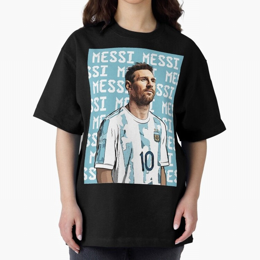 Lionel Messi Premium T-Shirt Carry the Colors and Pride of FIFA World Cup 2026 Filled with Messi, Neymar and Mbappe, Portugal, Spain and Germany Energy, Championship Spirit, Famous Goals, Roaring Crowds and International Football Unity; Perfect for