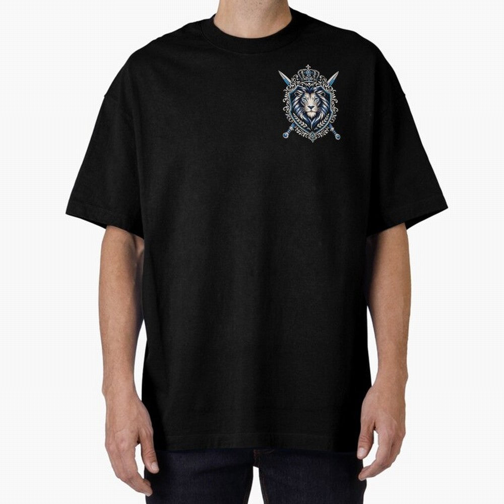 Majestic Lion Crest Emblem Premium T-Shirt Experience the Global Stage of FIFA World Cup 2026 Group Stage Spirit, Featuring Germany, Mbappe and Neymar, Champion Mindset, Group Stage Buzz, Knockout Tension and Passionate Fan Culture; Great for