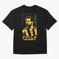 Lionel Messi Golden Style Portrait art illustration Premium T-Shirt Share FIFA World Cup 2026 USA Canada Mexico Spirit, Built around Brazil, Portugal and Argentina, Messi, Fan Favorite Moments, National Team Passion, Big Match Drama and Soccer