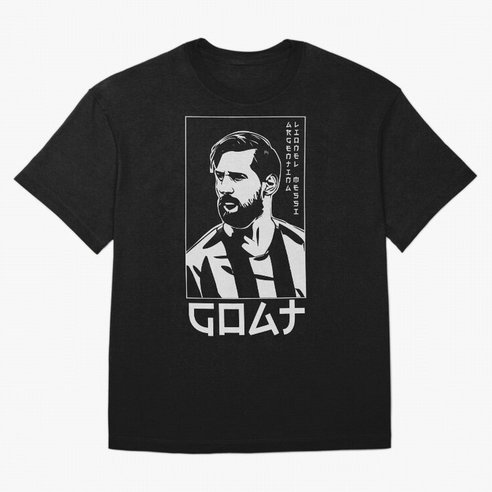 Lionel Messi Japanese Style Portrait art illustration Premium T-Shirt Bring World Football Passion into Match Day Hype around FIFA World Cup 2026 USA Canada Mexico, CR7, Spain, Vintage Soccer Flavor, Modern Football Stars, National Flags and Final