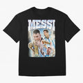 Messi Champion Vintage Retro Design Premium T-Shirt Live the Energy of Global Football Passion for FIFA World Cup 2026 USA Canada Mexico, Featuring Messi, Neymar and Mbappe, Argentina, France and Brazil, Stadium Chants, National Pride, Trophy