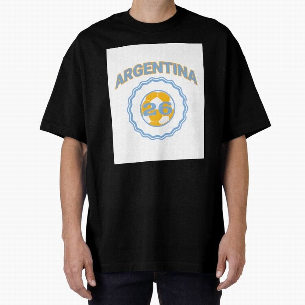 Argentina 2026 world cup soccer badge Premium T-Shirt Celebrate Global Passion for Match Day Hype around FIFA World Cup 2026 Group Stage, Messi, Neymar and Mbappe, Netherlands, Championship Spirit, Famous Goals, Roaring Crowds and International