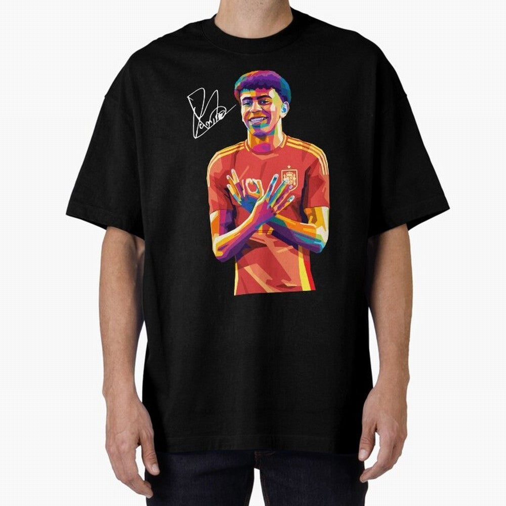 Lamine Yamal Wpap Pop Art Classic T-Shirt Turn Up for Match Day Hype around FIFA World Cup 2026, Haaland and Mbappe, Spain, Tournament Hype, Historic Matchups, Family Viewing Parties and Global Sports Pride; Created for Match Day Parties, Soccer