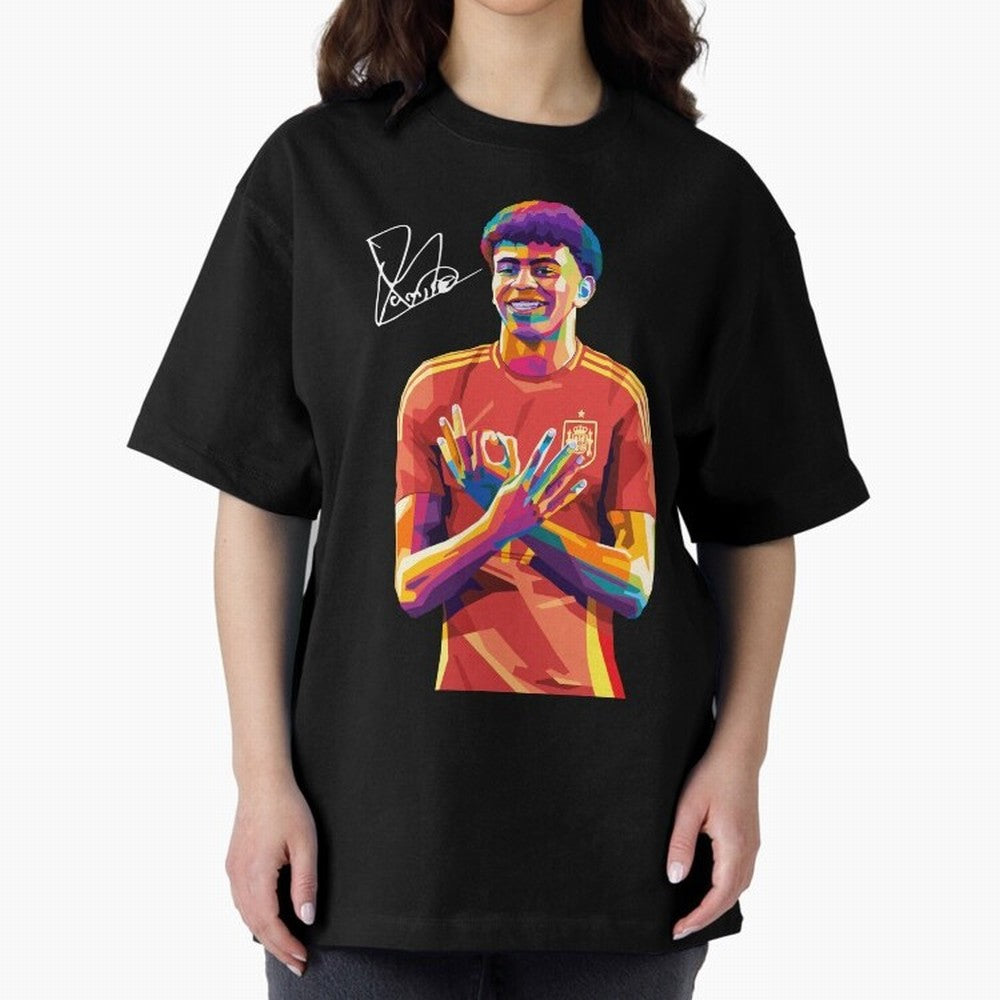 Lamine Yamal Wpap Pop Art Classic T-Shirt Turn Up for Match Day Hype around FIFA World Cup 2026, Haaland and Mbappe, Spain, Tournament Hype, Historic Matchups, Family Viewing Parties and Global Sports Pride; Created for Match Day Parties, Soccer
