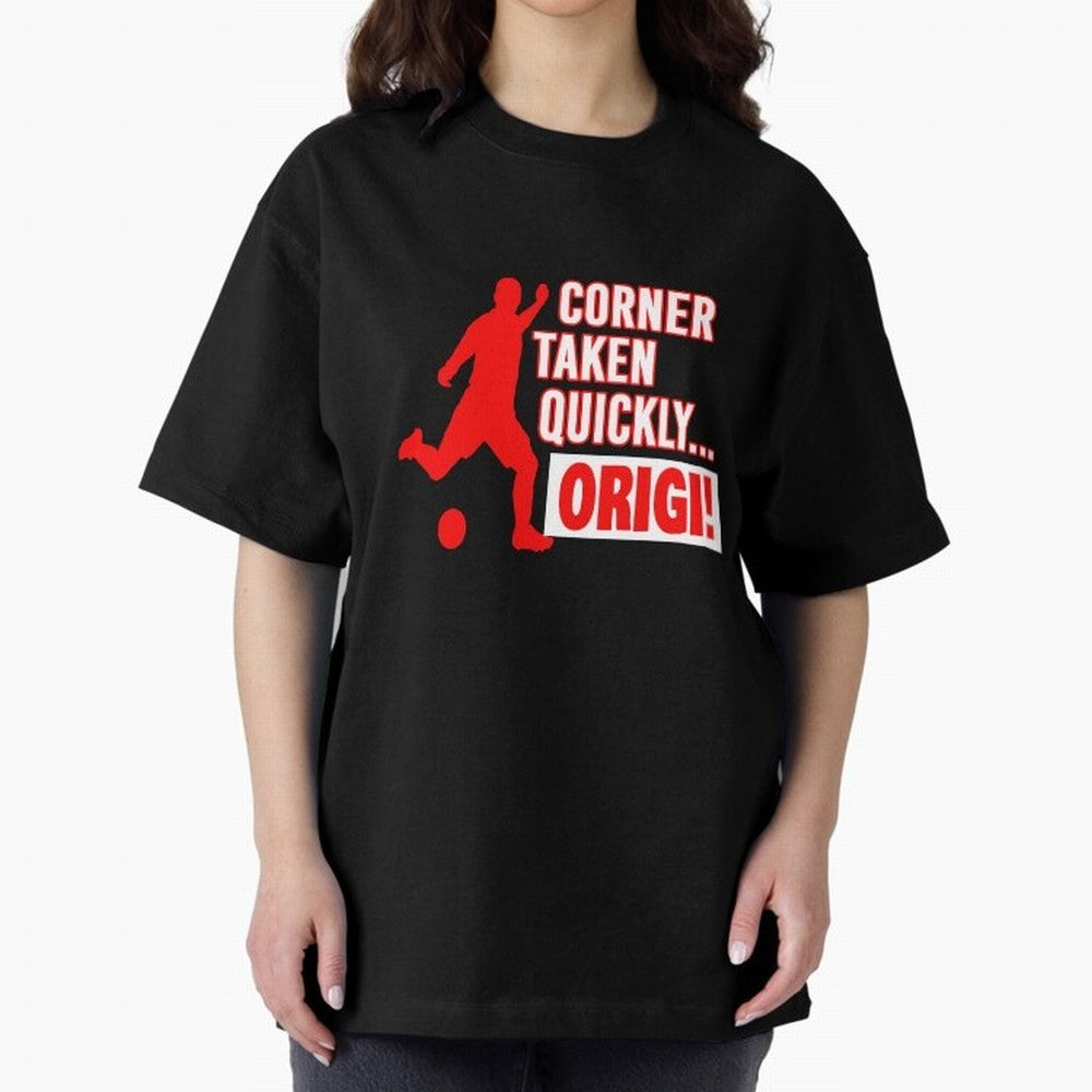 Corner Taken Quickly Origi (Red) Essential T-Shirt Bring International Match Energy to Global Football Passion for FIFA World Cup 2026 Group Stage, Highlighting Haaland, Argentina and Brazil, Match Day Excitement, Supporter Culture, Golden Goals