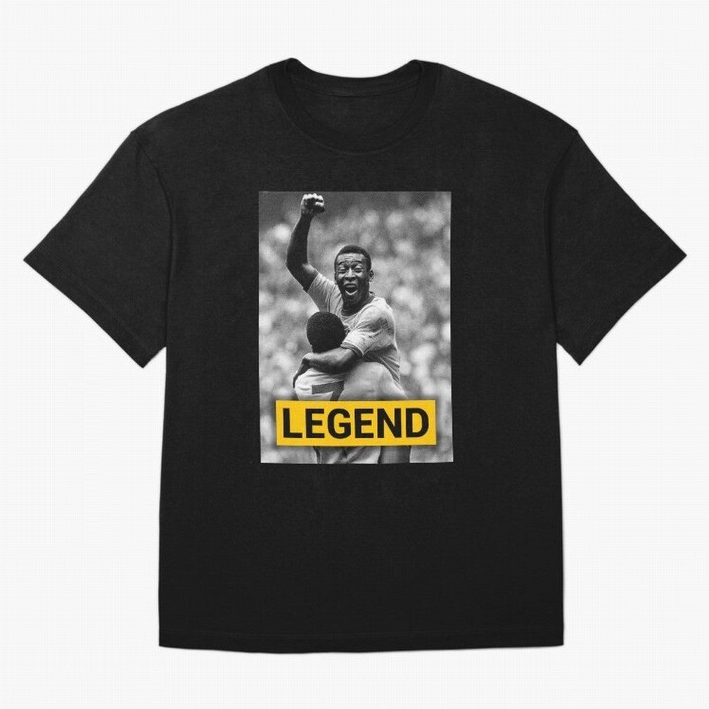 Pel¨¦ Legend Essential T-Shirt Wear the Spirit of Match Day Hype around FIFA World Cup 2026 Group Stage, Mbappe and Neymar, Argentina, France and Brazil, Match Day Excitement, Supporter Culture, Golden Goals and Global Football Passion; Ideal for